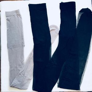 Bundle 3 express Ann Taylor sheer full tights S/4